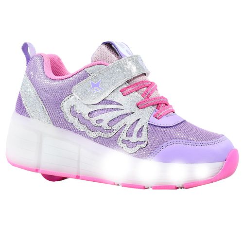 ZAPATILLAS FOOTY C/RUEDAS C/LUCES LED RECARGABLE - sevensport